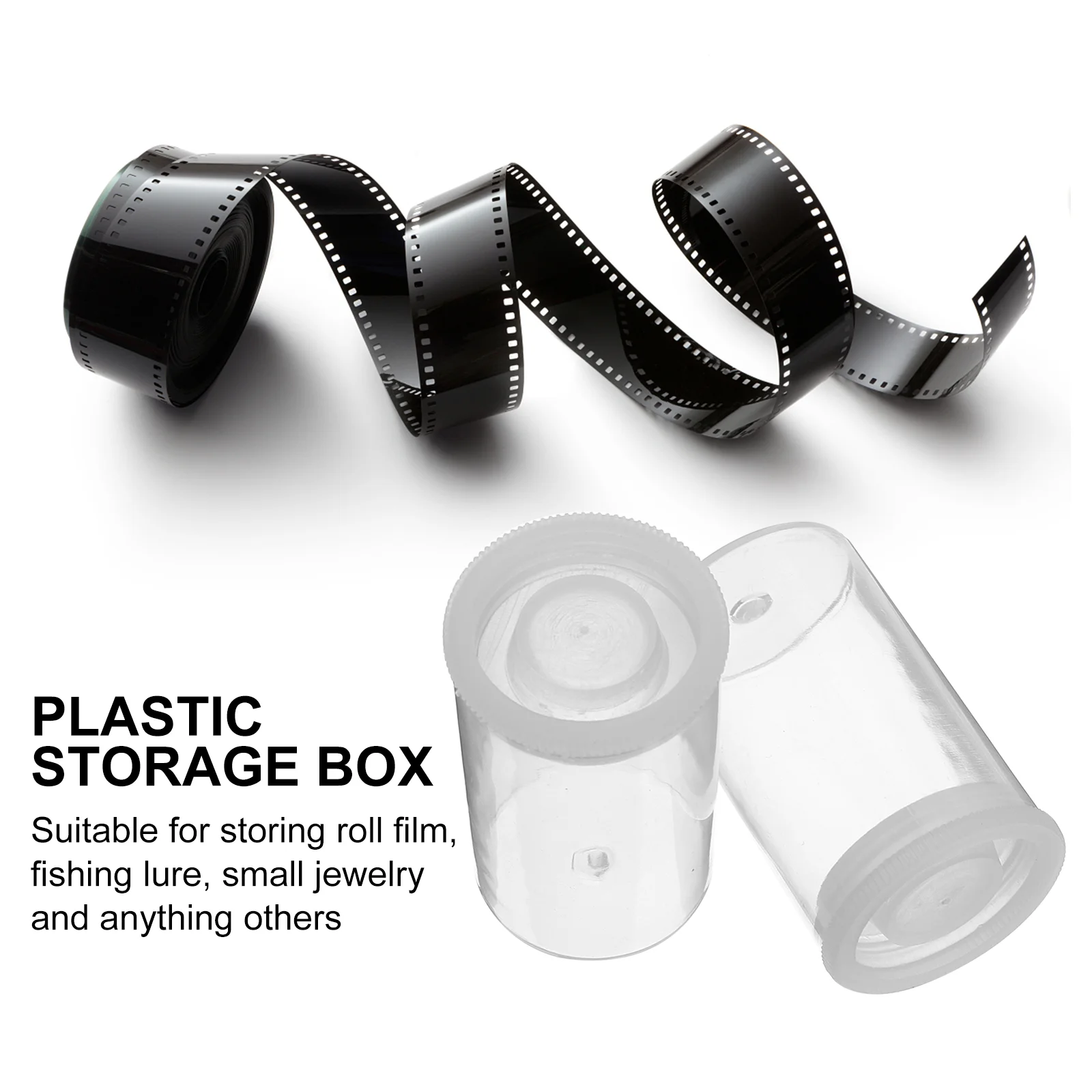 30 Pcs Tackle Storage Containers Film Roll Plastic Bottles Washi Tape Case The Pet