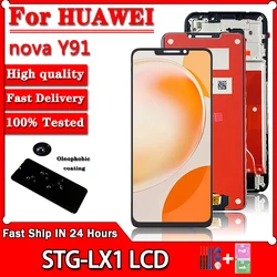 Nova Y91 Screen For Huawei nova Y91 STG-LX1 LX2 Lcd Display Touch Screen Digitizer Assembly For HUAWEI Enjoy 60X STG-AL00 LCD