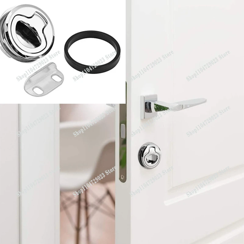 RV Yacht 1.5 Inch Flush Pull Door Accessories Accessories Pull Lock Silver for Campers