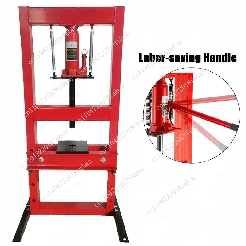 6T Hydraulic Desktop Press Machine, H-frame Adjustable Height Bench Press for Garage, Professional Store, Workshop Metal Bending