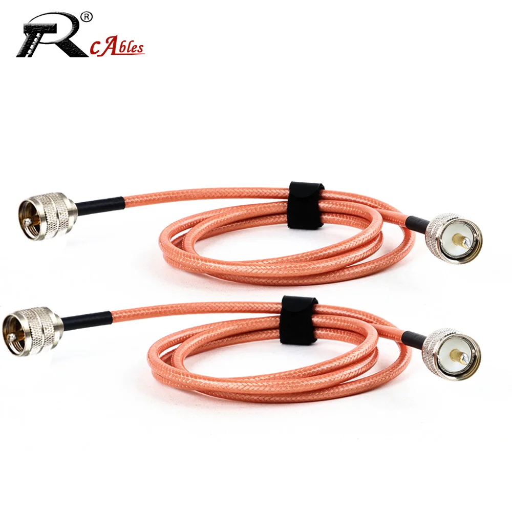 

1PC RF Coaxial RG142 Cable UHF PL259 Male Plug to UHF PL259 Male Plug Connector 50Ohm Crimp Wire Terminal Jumper pigtail Cable