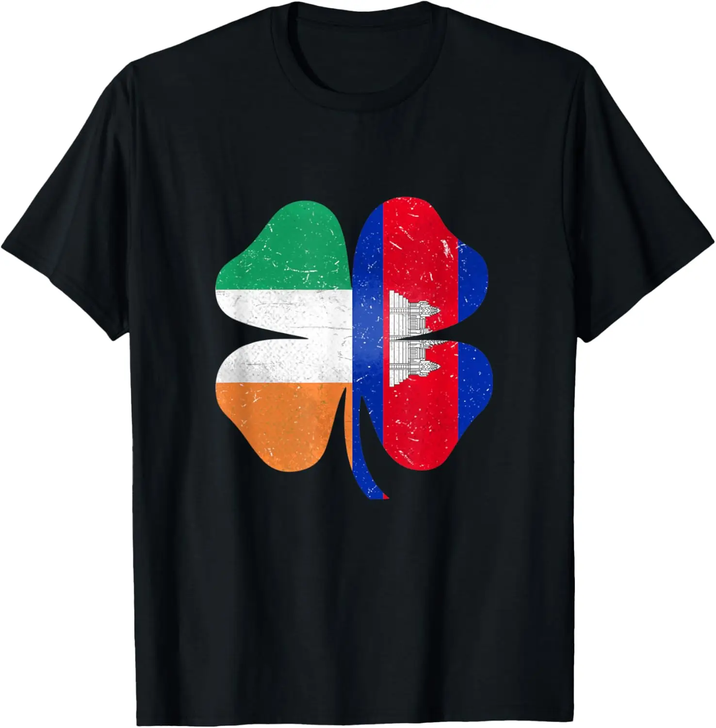 Cambodian Irish Shamrock Cambodia Ireland St. Patricks Day T-Shirt