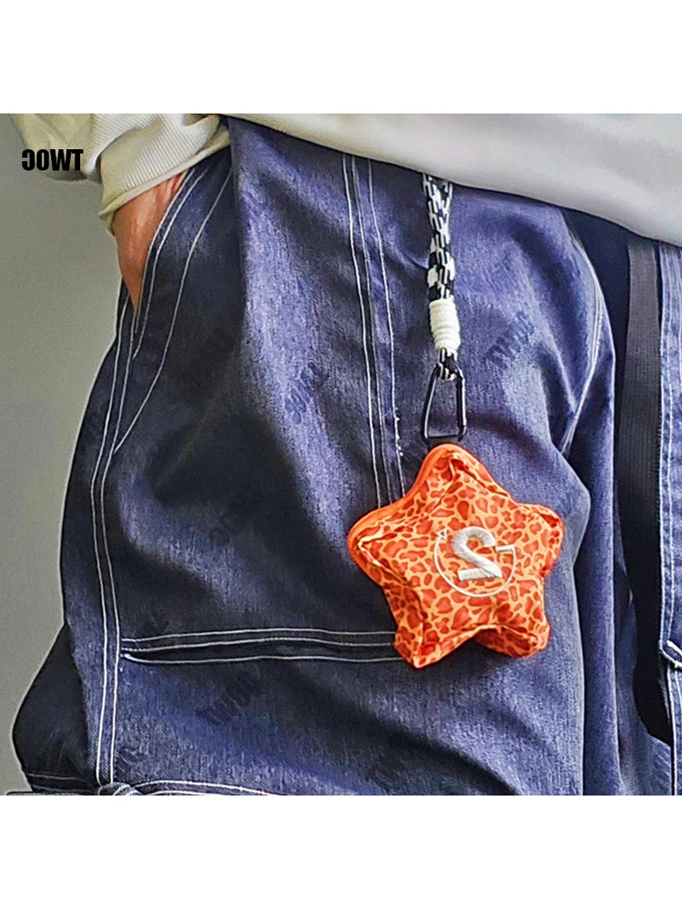 twoc-under-two-deees-新品スキーアクセサリー-ヒョウ柄ベルト付きスターハンギングバッグ-ウエストチェーン-多用途でファッショナブル