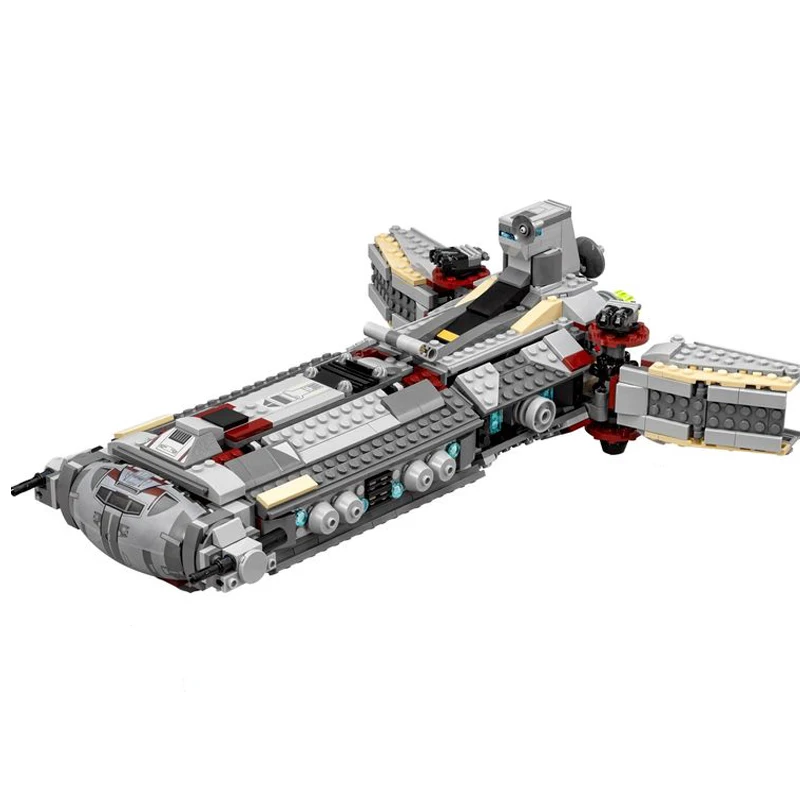 Rebel Combat Frigate Cruiser MOC-75158 building blocks Clone Wars support ship assembled DIY Adults Toys Teens birthday Gift