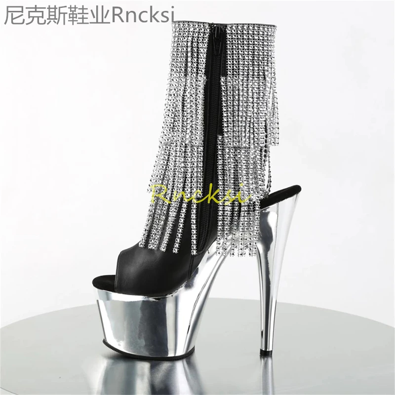 17cm Fashion boots spring and autumn new thin low heel zipper leather fashion boots short boots slim Joker female boots image 5