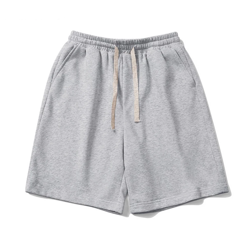 Drawstring Sportswear Loose Fitness Pants Solid Pattern Straight Style All-match Design Brand New Item Knee Length