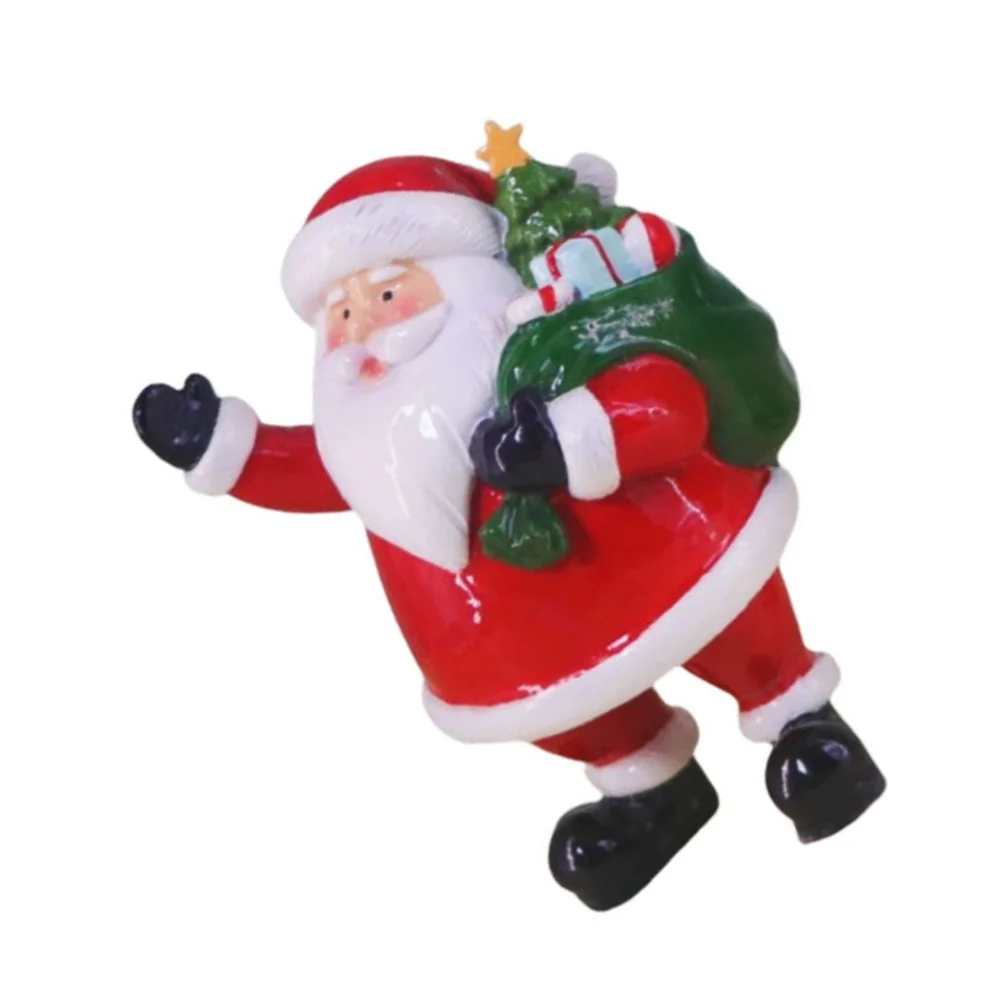 

Christmas Decorations Santa Claus Tabletop Holiday Figurine Statuette Resin Home Ornament