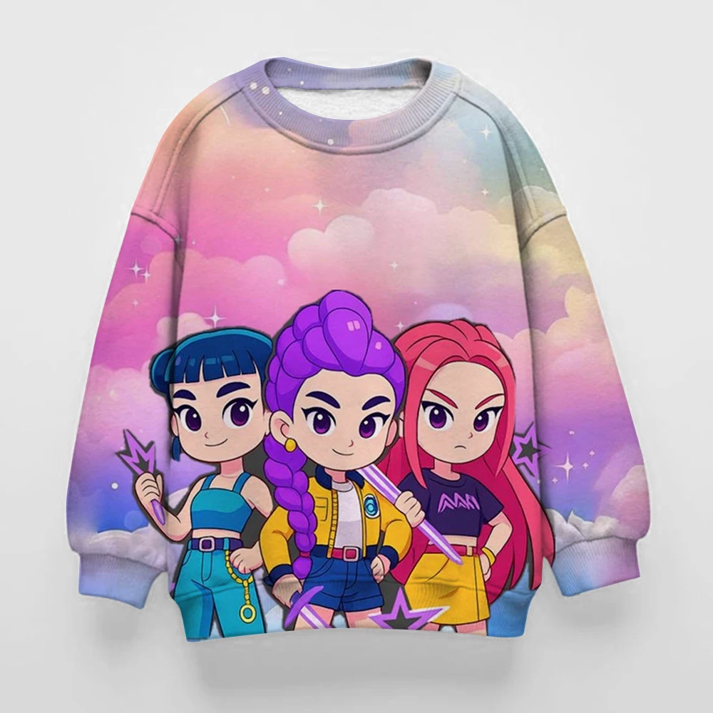 

Kpop Witch Hunt Boys, girls, children, middle-aged and young adults, spring and autumn hoodies, thin sweatshirts