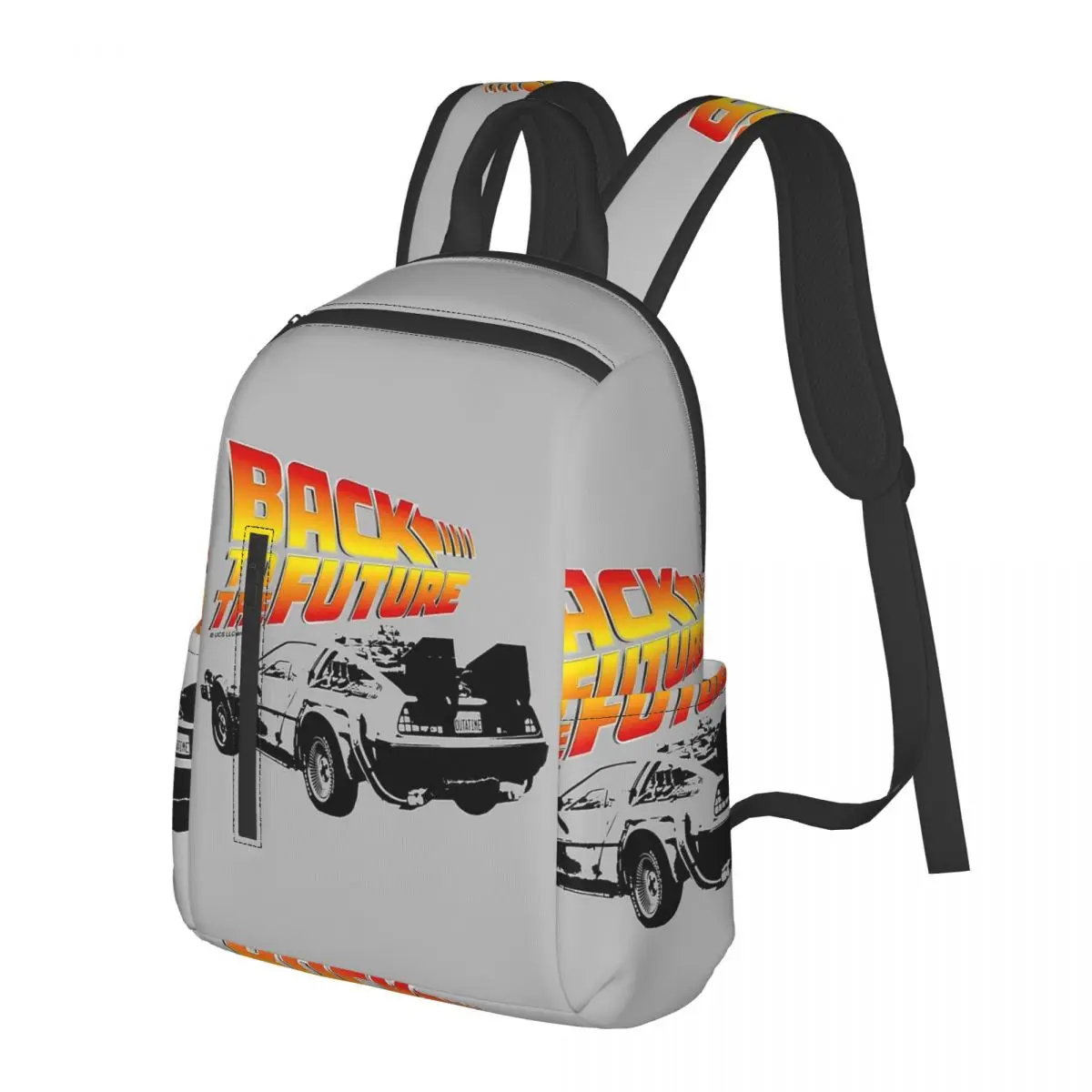 Retro Back To The Future Student Backpack School Bag Hiking Travel Daypack for Men Women Bookbag Shoulder Bags