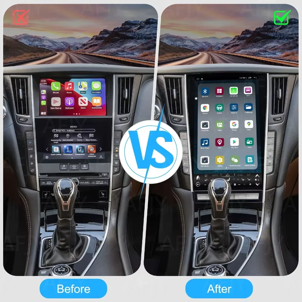 For Infiniti Q50 Q50L Q60 2013~2022 Android Auto GPS Navi Car Radio Car Multimedia Automotive Player Stereo Reciever Head Unit