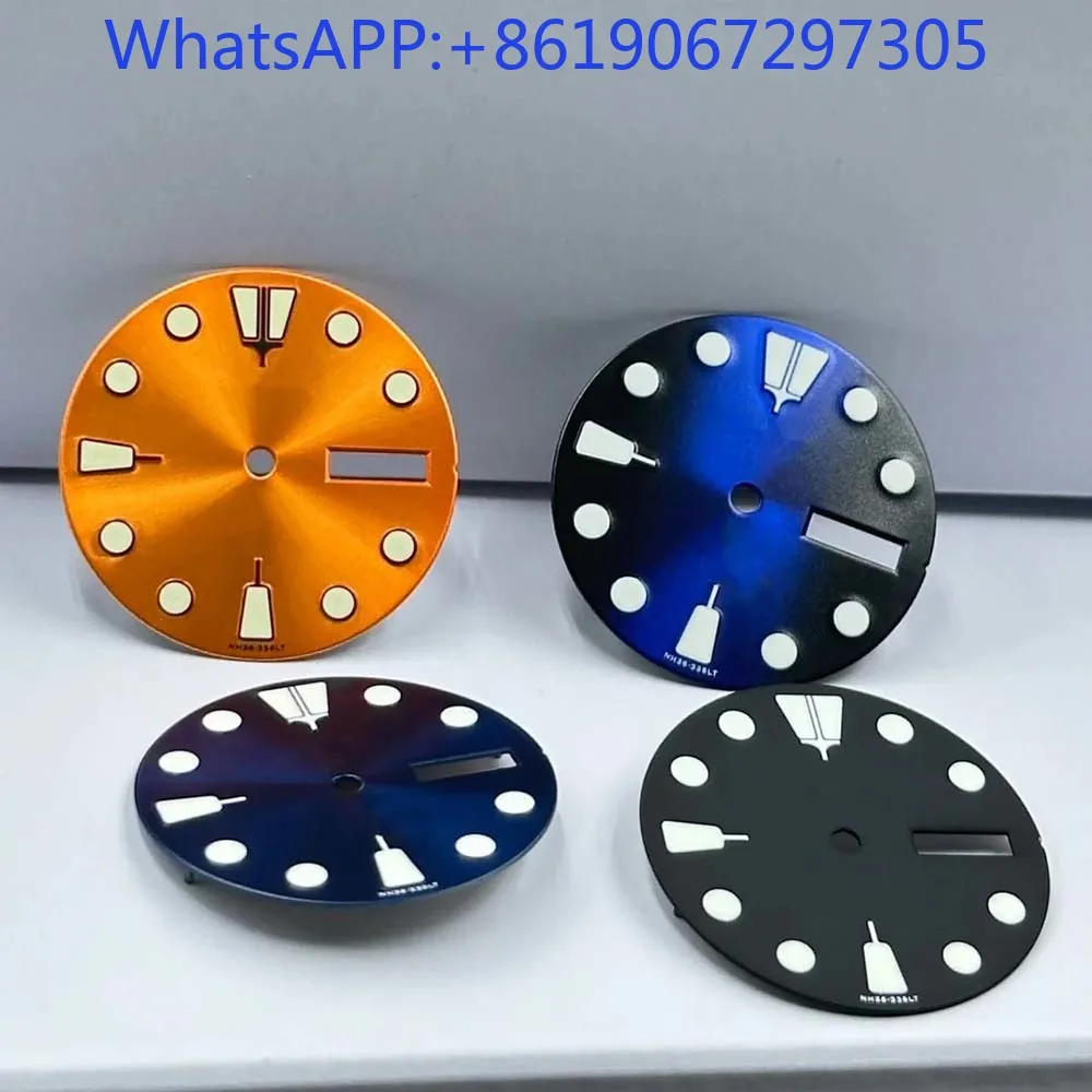 أمة الله الملمس الأخضر لوم ساعة الطلب مناسبة ل NH35/36 الحركة التلقائية NH35 حالة الغوص الرياضية أجزاء وزارة الدفاع