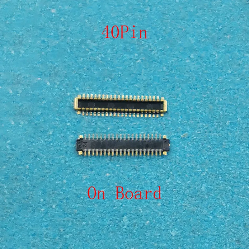 2-5pcs 40Pin Lcd Display Screen FPC Connector On Board For Samsung Galaxy C5010 C5 C7 Pro C7010 A3 A5 A7 2017 A320F A520F A720F