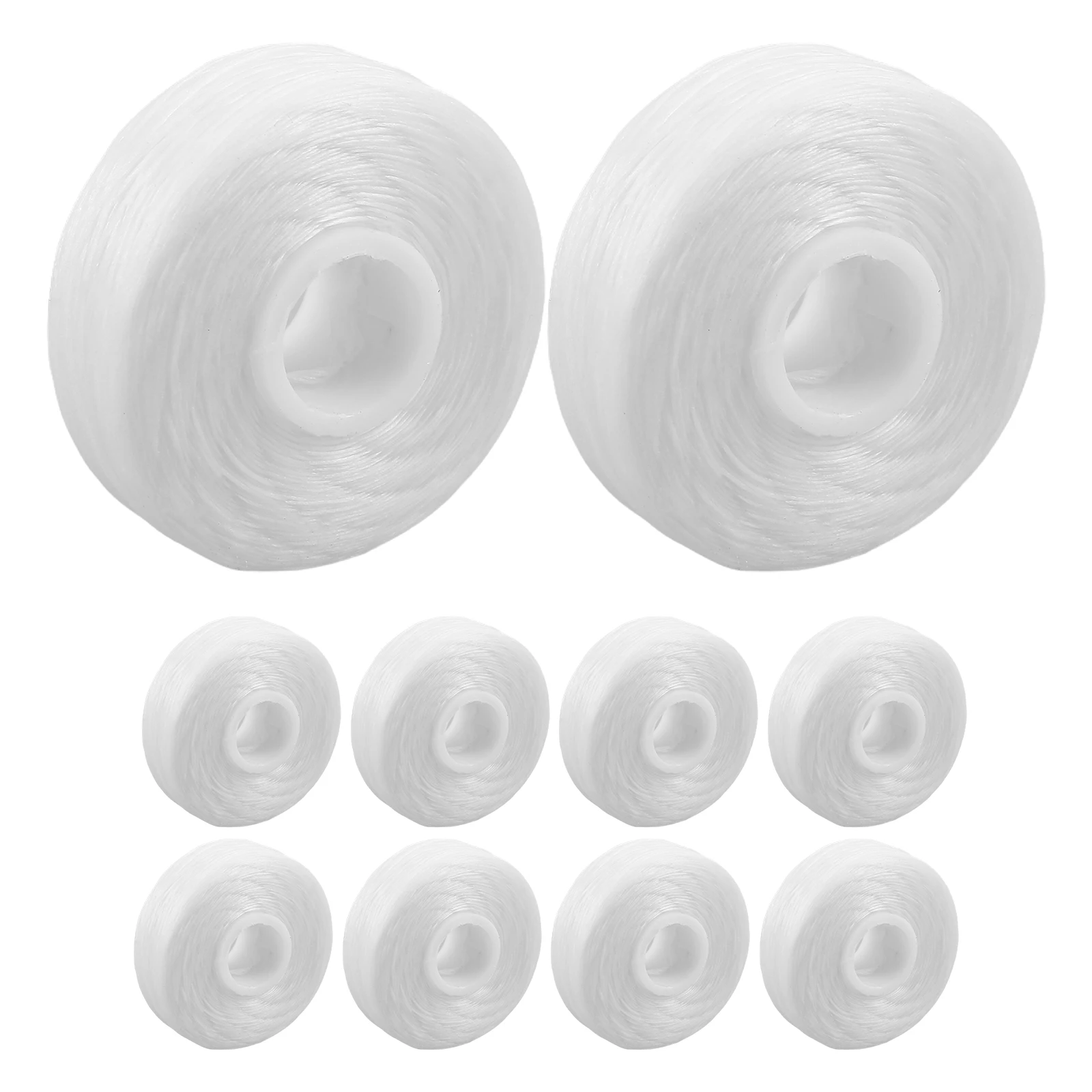 

10 Pcs Floss Core Tooth Replacement Refill Bare Wire Thread Polyester Dental Spool White Oral
