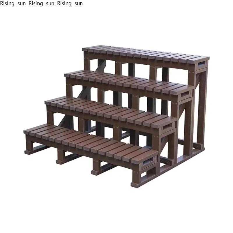 Proway Outdoor Large Spa Step Swimming Pool 4 Steps Conveniences for Leisure and Exercise