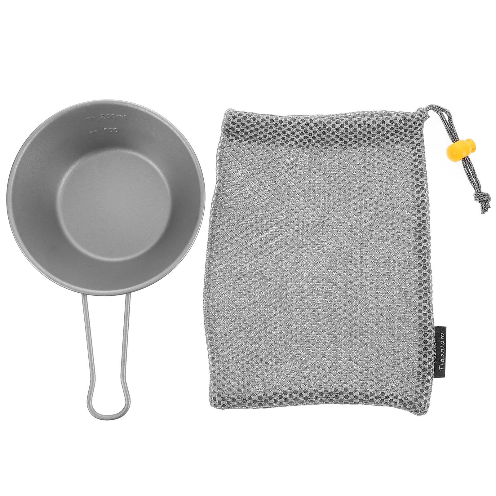 

Portable Camping Bowls Titanium Picnic Hiking Travel Salad Snack Fruit Serving Lightweight Dinner Bowl Kitchen Cooking