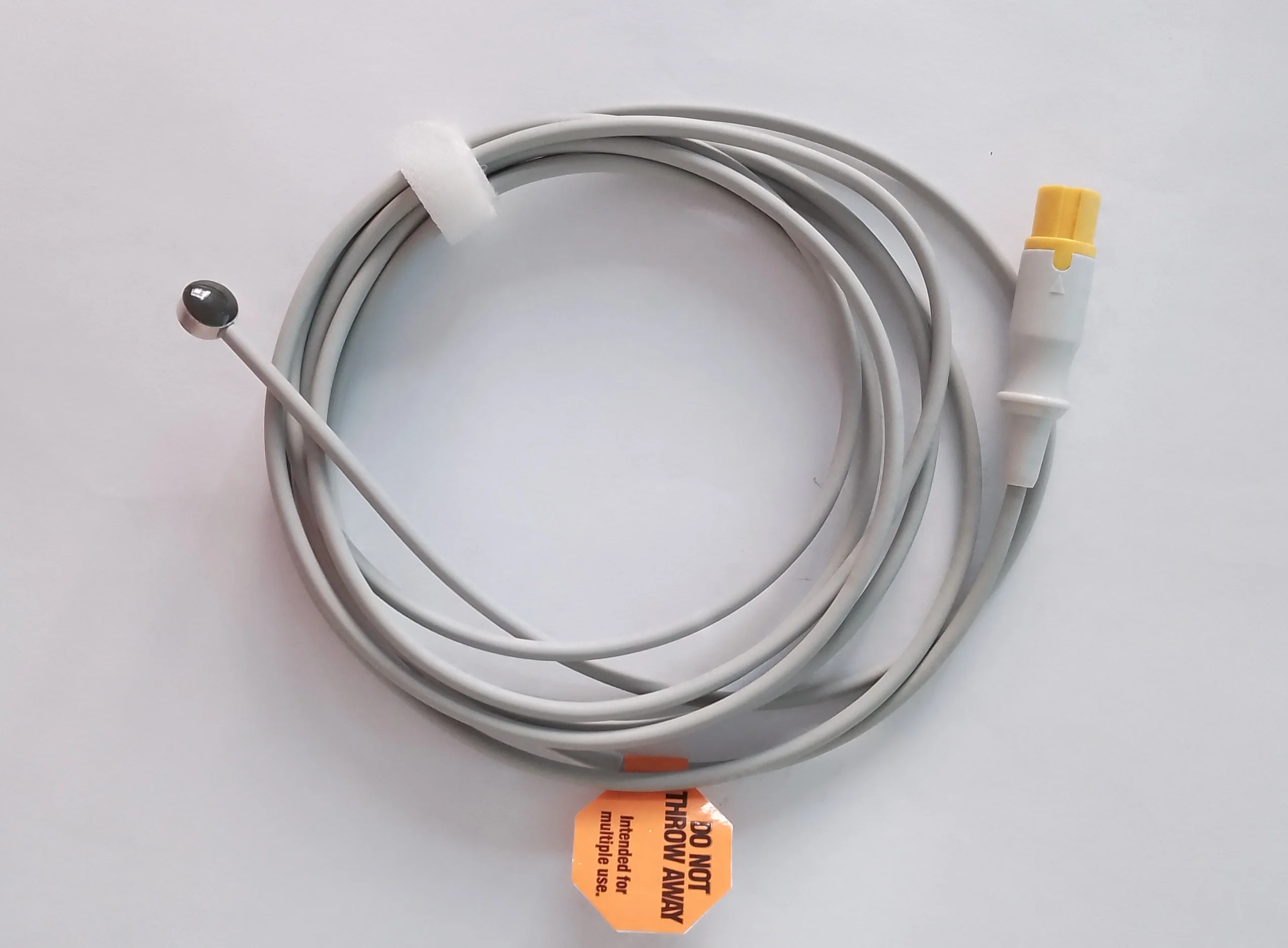 

Compatible for Reusable temperature probe for biolight,adult/pediatric skin surface/esophageal/rectal TEMP sensor and