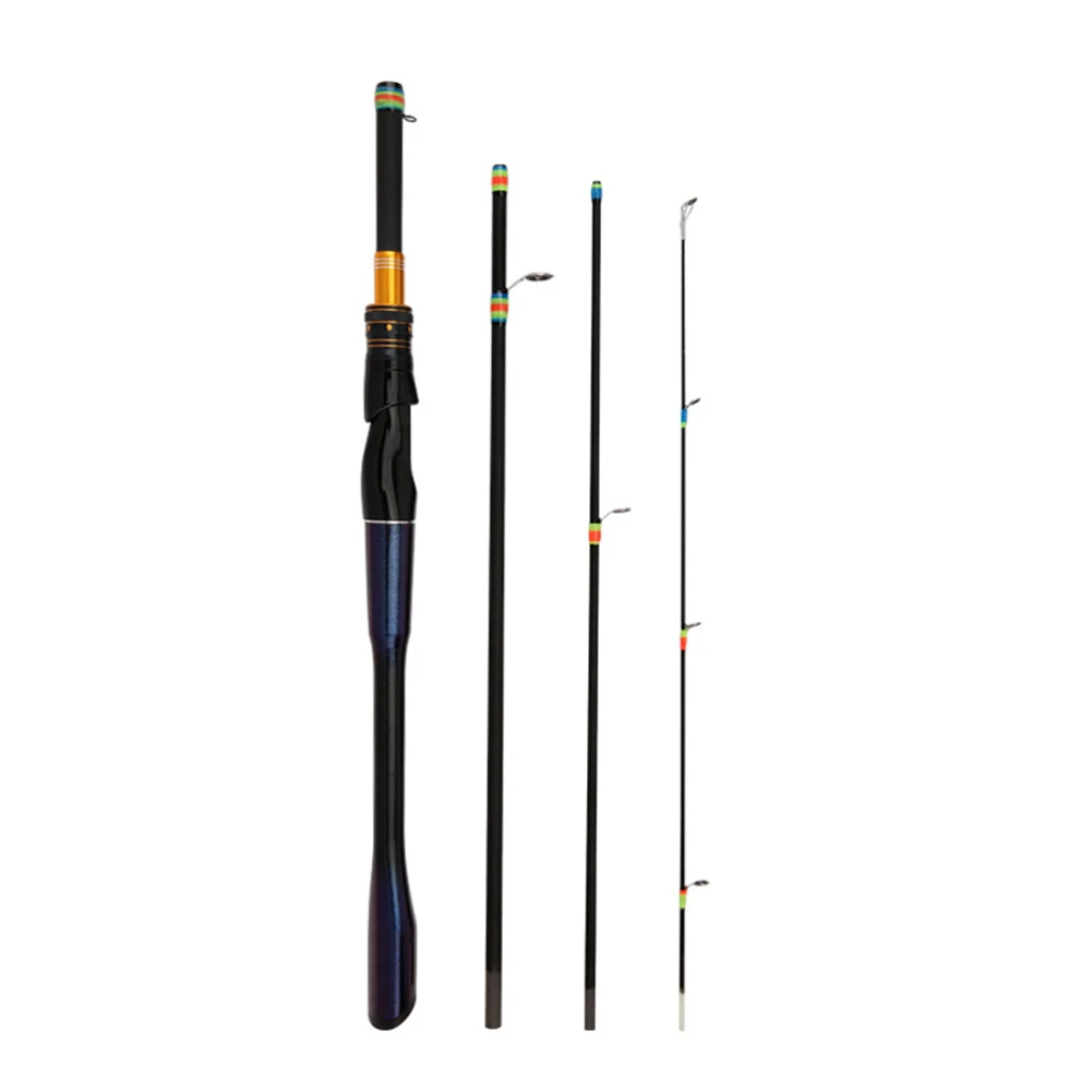 1.8m-2.1m Fishing Rod Tools Carbon Fiber Multi-section Lure Fishing Rod M Tune Spinner/casting For Fishing Explorers