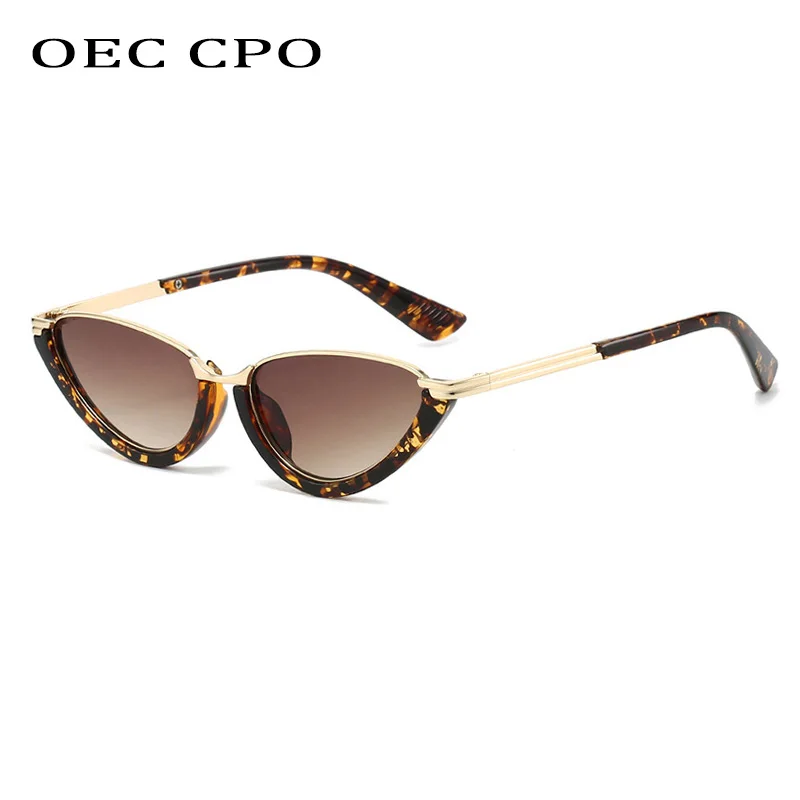 

OEC CPO Fashion Retro Cat Eye Sunglasses Women Brand Designer Small Frame Gradient Sun Glasses Female Shades UV400 Eyewear