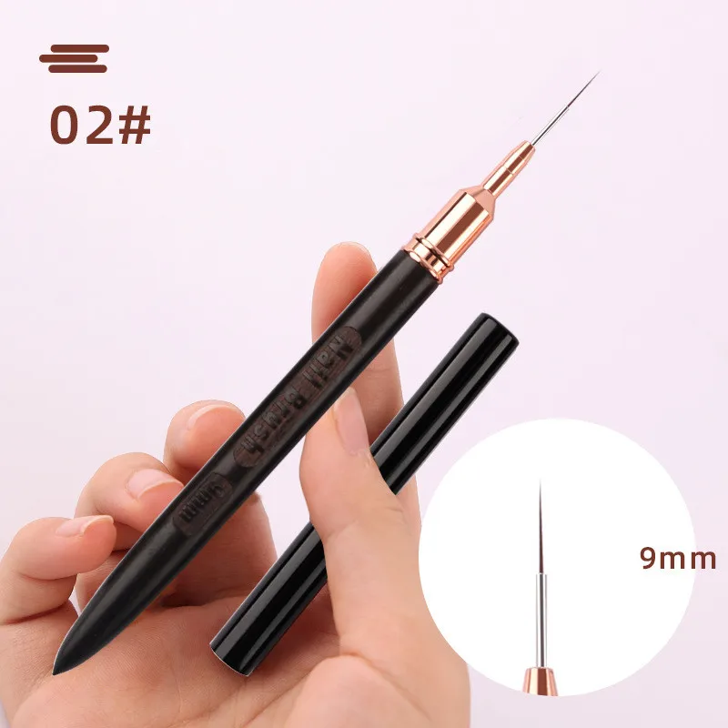 1/5 Uds. Liner artístico con mango de sándalo, pincel para pintar, líneas de dibujo, bolígrafo para pintar flores a rayas, pincel de Gel UV