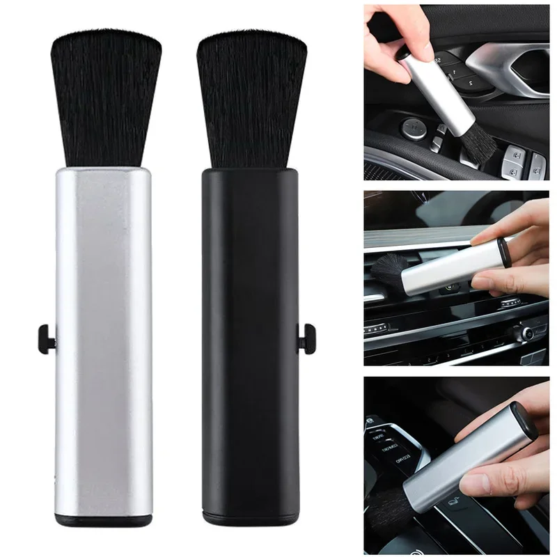 Retractable Cleaning Brush Dashboard Air Conditioner Detail Brushes PC Keyboard Universal Cleaning Care Maintenance Soft Brush