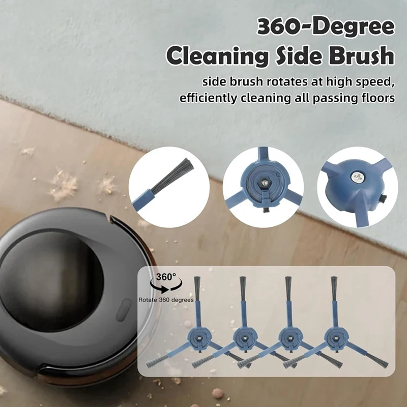 ชุดอุปกรณ์เสริมสําหรับ Eufy Omni C20 เครื่องดูดฝุ่นหุ่นยนต์อะไหล่หลักแปรงด้านข้างตัวกรอง Hepa