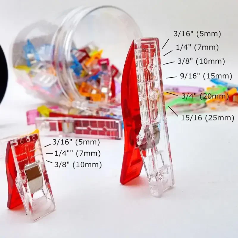 

Sewing Clips With Box Plastic Clips Fabric Clamps Quilting Sewing Craft Clamps Assorted Colors Binding Clips
