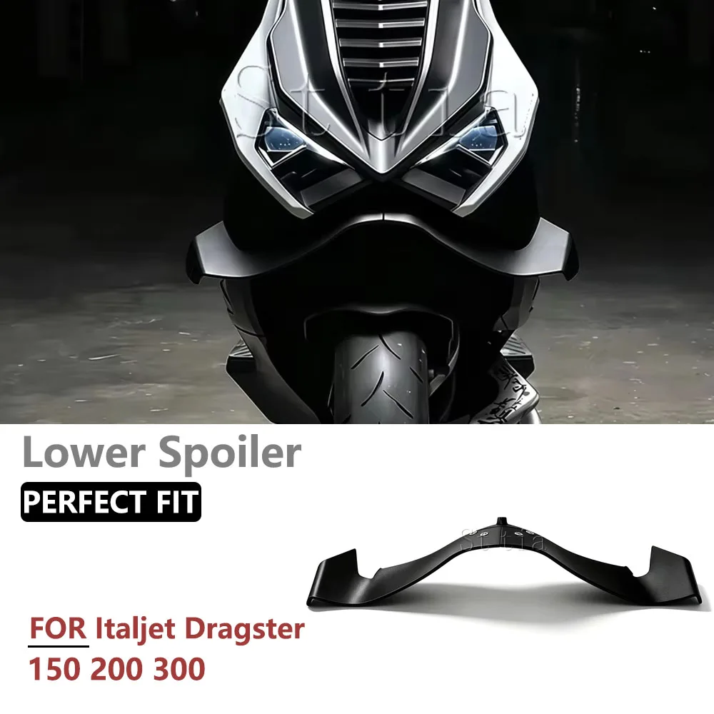 For Italjet Dragster 150 200 300 Front Wing Lower Spoiler Lower Lip GP Wing Frontal Spoilers Italjet Dragster Accessories