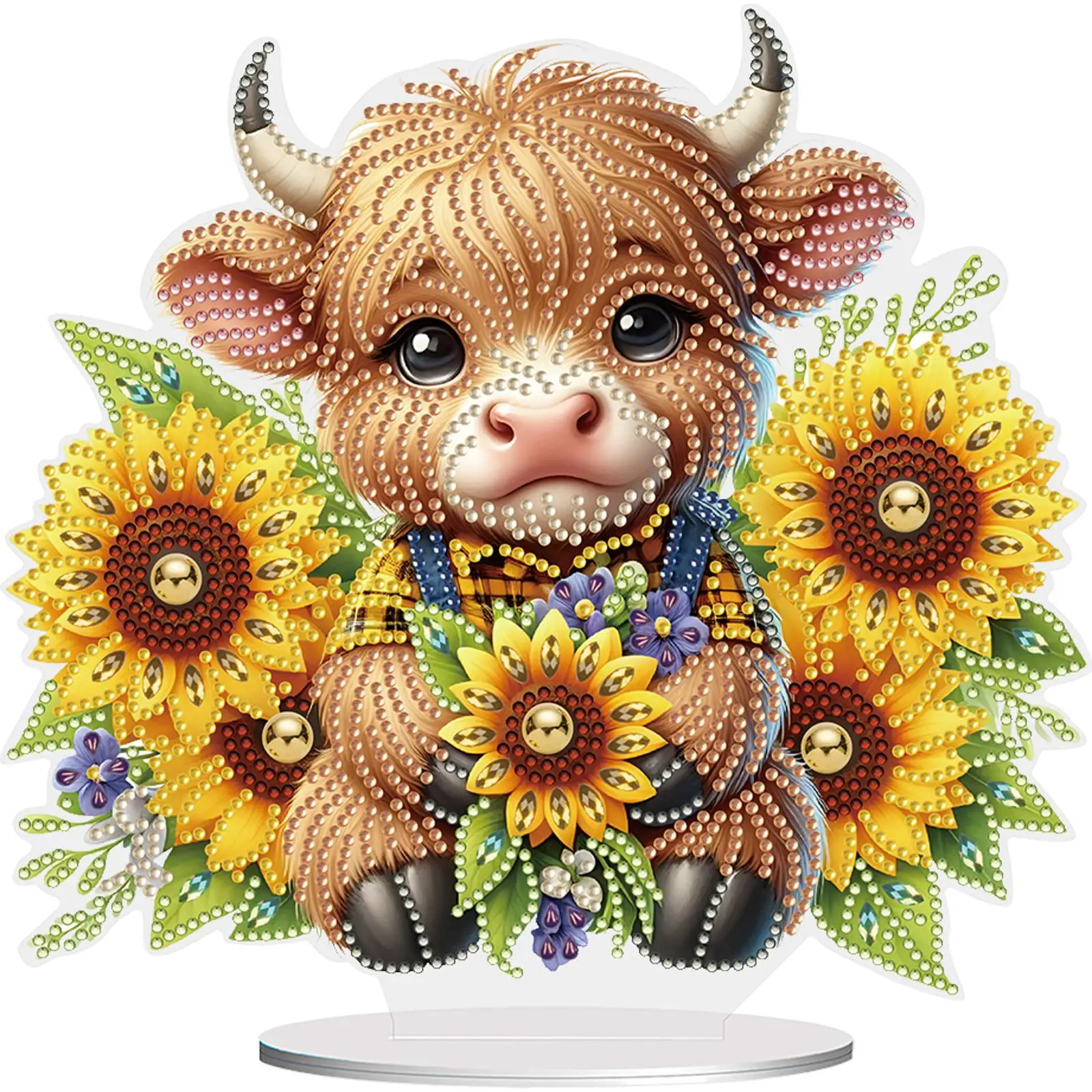 2D/مسطحة الياك لتقوم بها بنفسك سطح المكتب الماس الفن أطقم جانب واحد الحفر 5D DIY بها بنفسك الماس الفن منضدية زينة شكل خاص للديكور المنزل