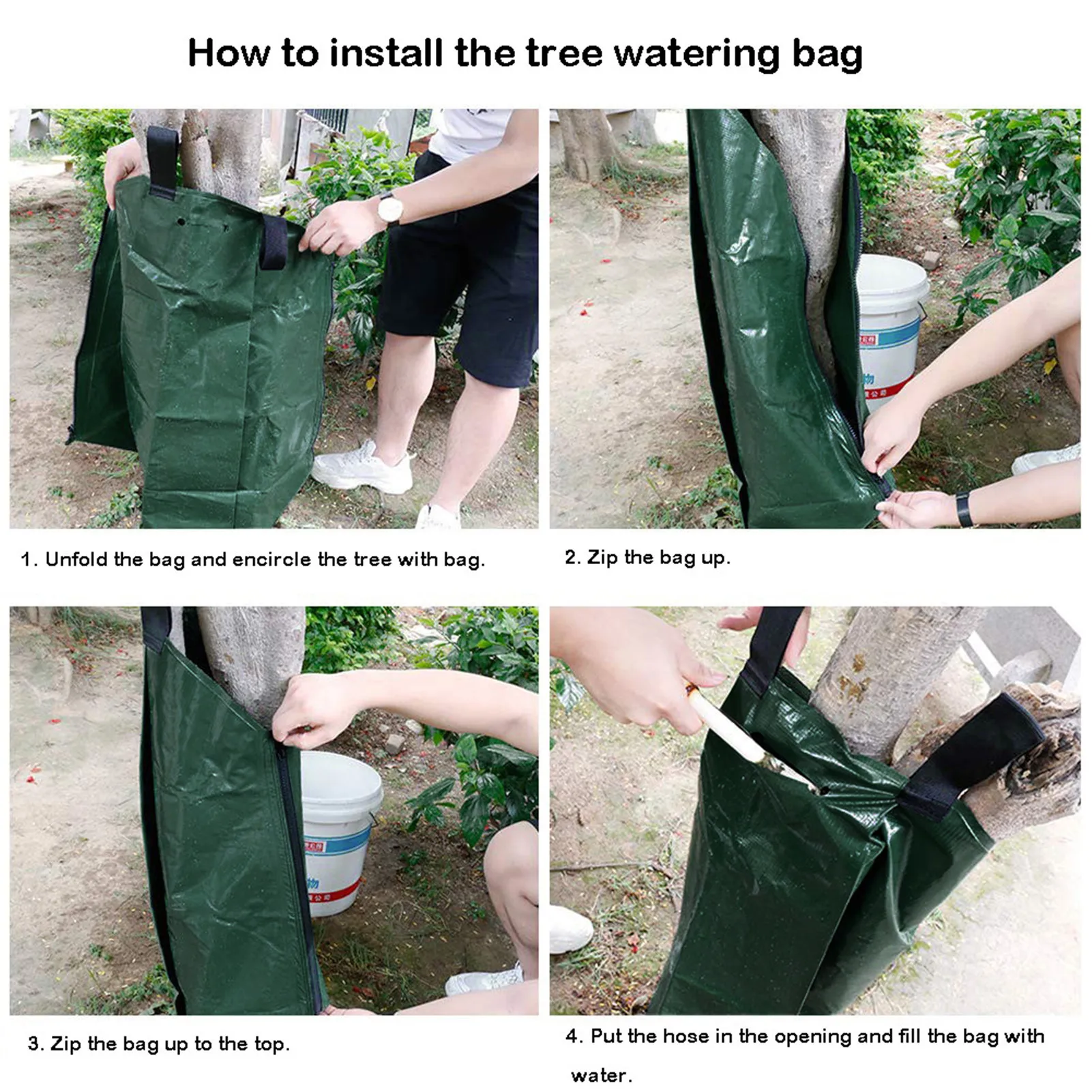 Tree Watering Bag 20 Gallon Hot Summer Slow Release Watering Bag Tree Drip Irrigation Pouch Reduces The Watering Time For Garden