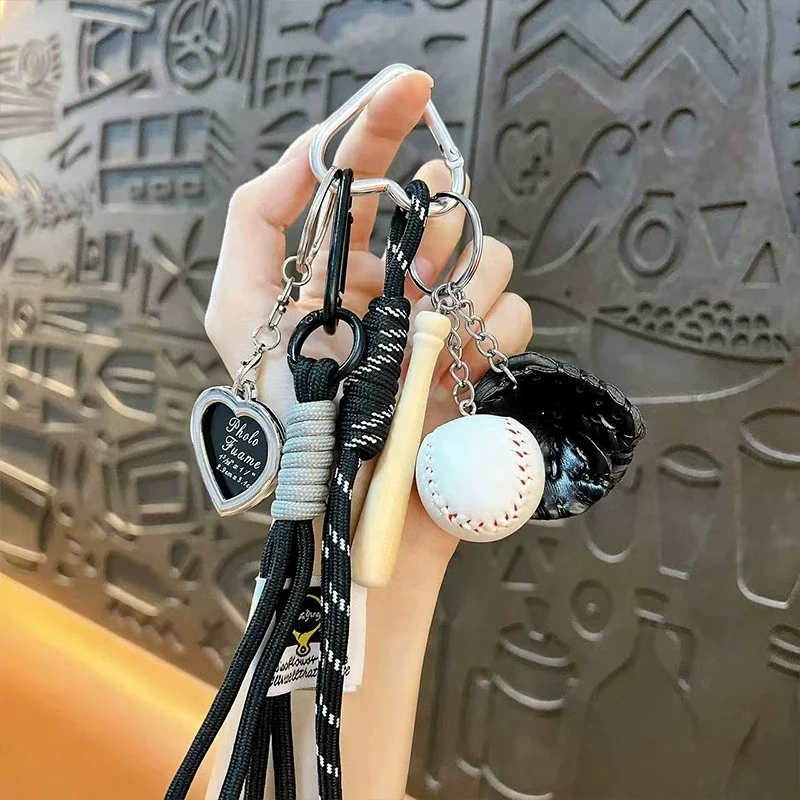 Niedlicher Baseball-Dekor-Schlüsselanhänger zum Selbermachen, modischer Taschenanhänger, Sport, Reisen, Schlüsselanhänger, Baseball-Dekor, Schlüsselanhänger, modisches Accessoire als Geschenk – Detail 6