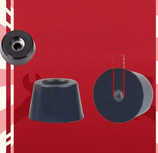 Black Rubber Feet Chair Floor Protector Non-slip Furniture Feet Table Leg Cover Speaker Cabinet Bottom Pads Funiture Parts