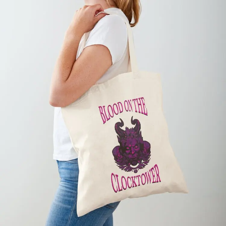 

Blood On The Clocktower Tote Bag canvas tote bag ecological bags shopping bag logo bags woman 2025