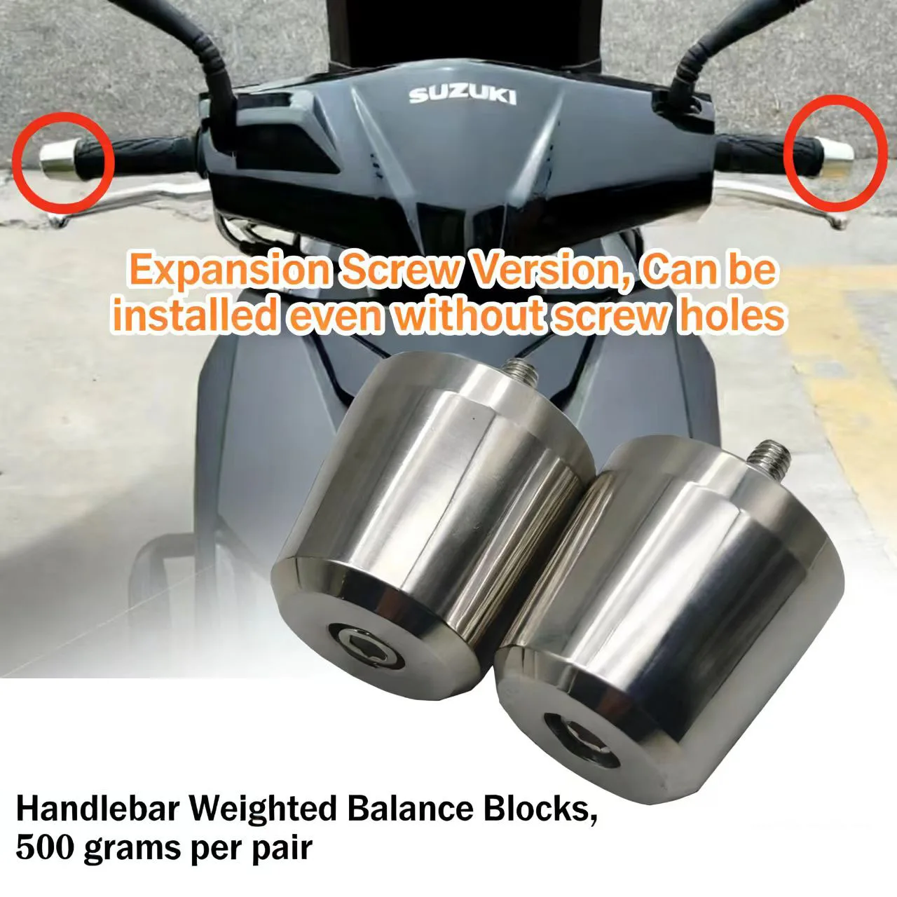 

Universal modified heavy-duty stainless steel balance terminal handle plug, motorcycle electric bike handlebar plug