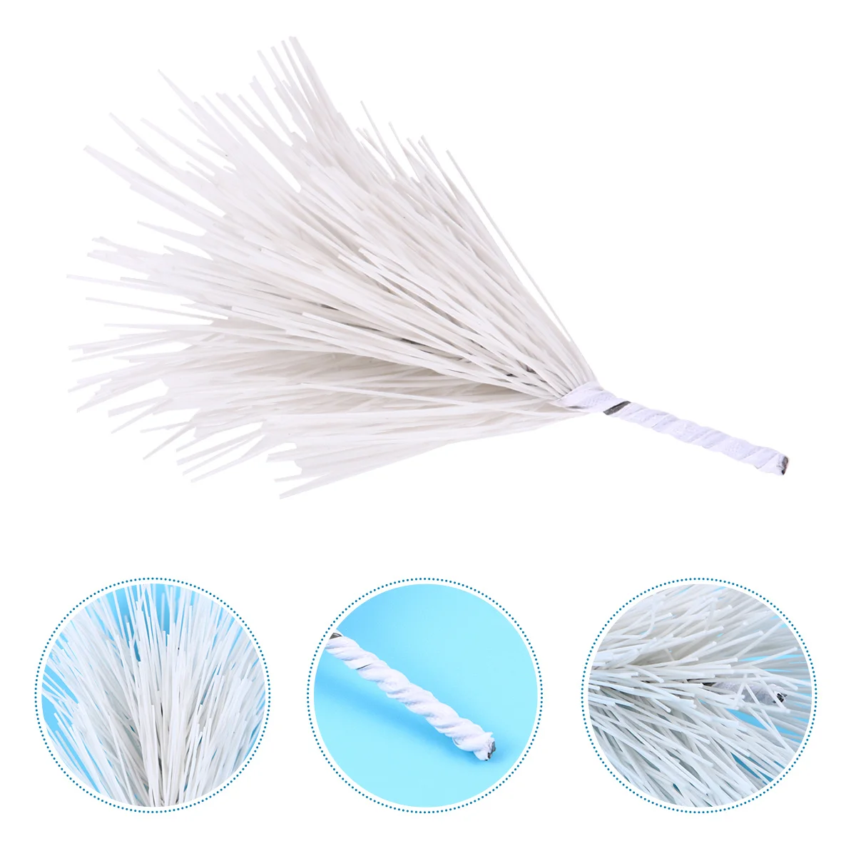 

30 pcs Lifelike Artificial Pine Needles White Realistic Plastic Decor For Christmas Wedding Party Diy Photo Props Simulated