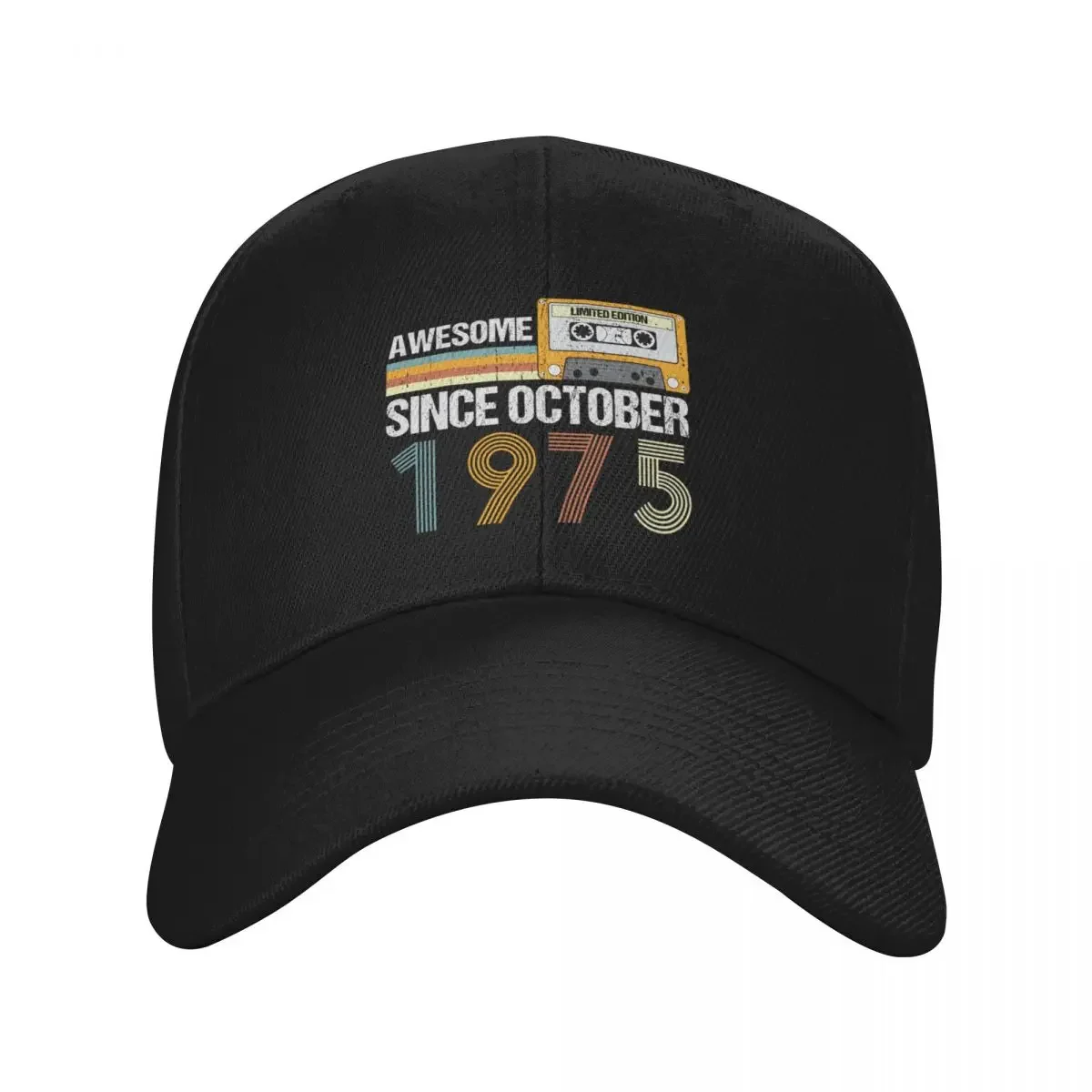 Awesome Since October 1975 48th Birthday Gifts 48 Years Old Gifts Baseball Cap Hat Beach Women's Beach Outlet Men's