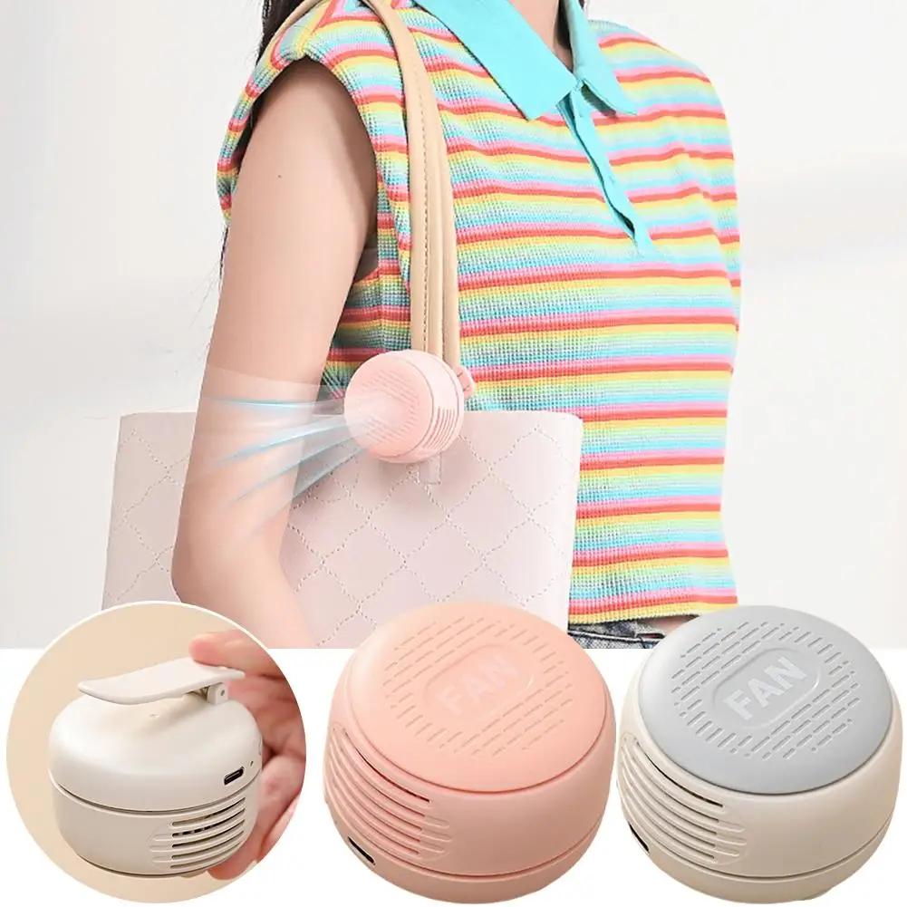 

Handheld Mini Fan Clip-style Waist Hanging Portable Travel Whirlwind Silent Fan Rechargeable Summer Outdoor Small Fan