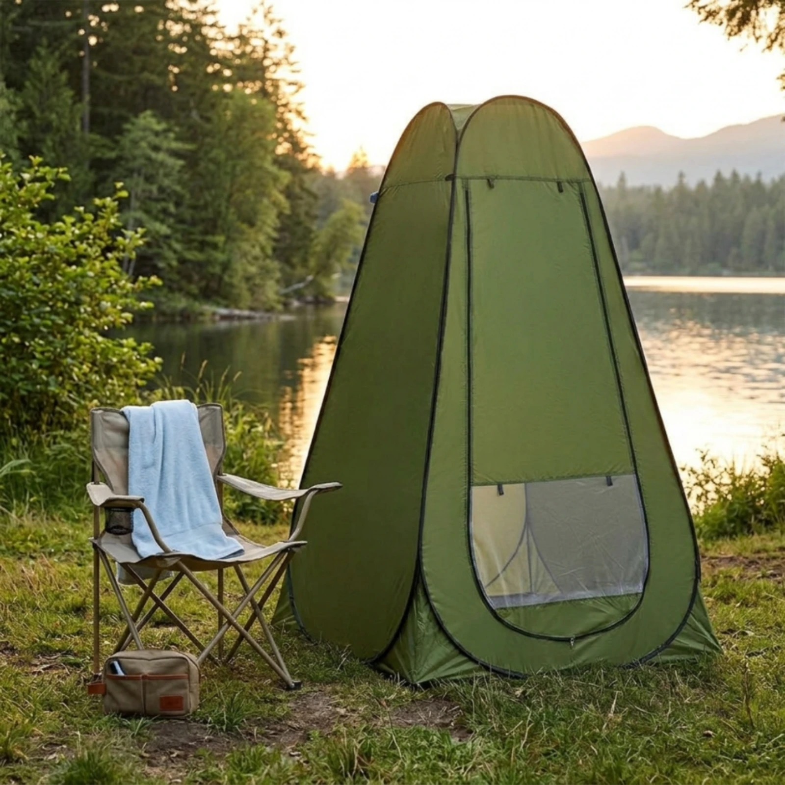 Camping Shower Tent Quick Setup Changing Tent Portable Changing Room Carry Bag Outdoor Gear Rainproof for Fishing