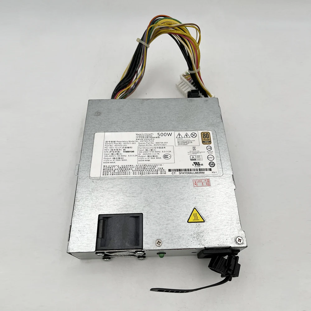 HSTNS-PL64 For HP ML350 G10 500W Power Supply 837071-001 866726-001