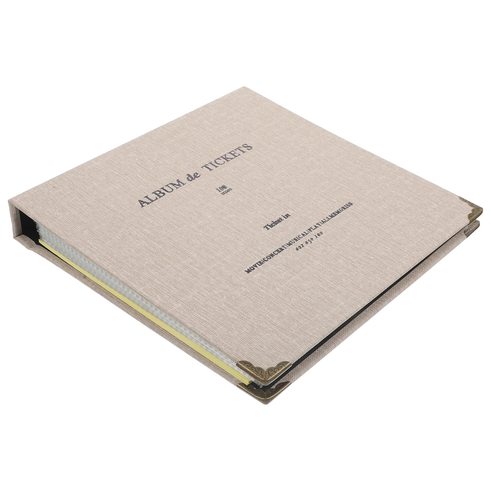 

1Pcs Ticket Bill Collection Book Pink Receipt Organizer Storage Photo Album Protects Tickets Photos Ticket Collection Book