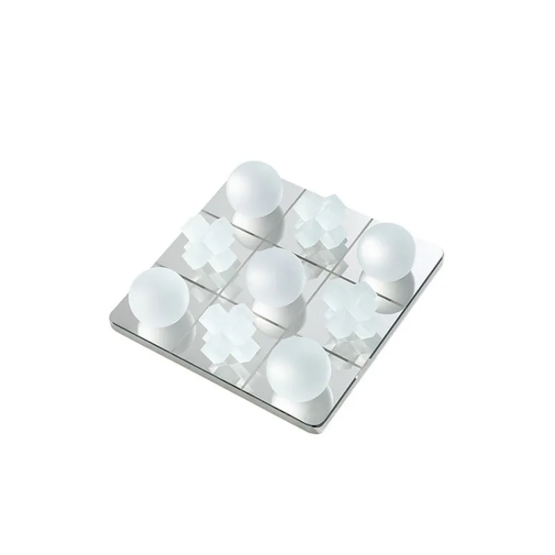 Stainless Steel Simple Square Ornaments Entrance Hall Modern Imitation Chessboard Living Room Ornaments Bedroom Home Decoration