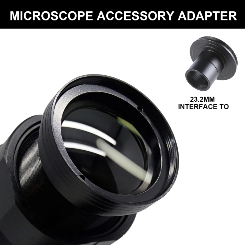 Tujuan Mikroskop 23.2mm Umum untuk konverter Adaptor Ulir M42 Kompak