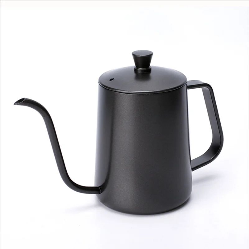 

Long Narrow Spout Coffee Pot 600ML Stainless Steel Gooseneck Kettle Hand Drip Kettle Pour Over Coffee Tea Pot with Lid