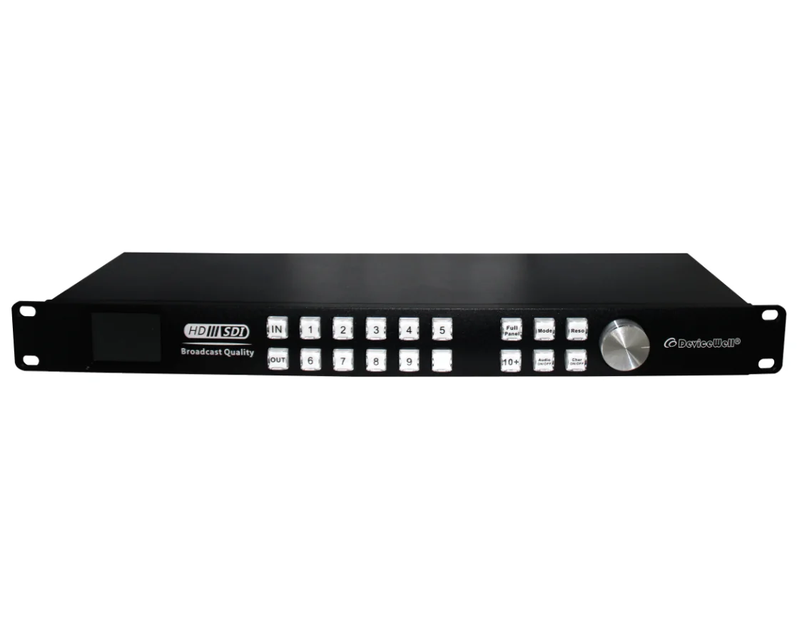 Devicewell MVP9110 1080p 10CH SDI Multi-screen Splitter with 10X10 SDI Matrix SwitcherAR