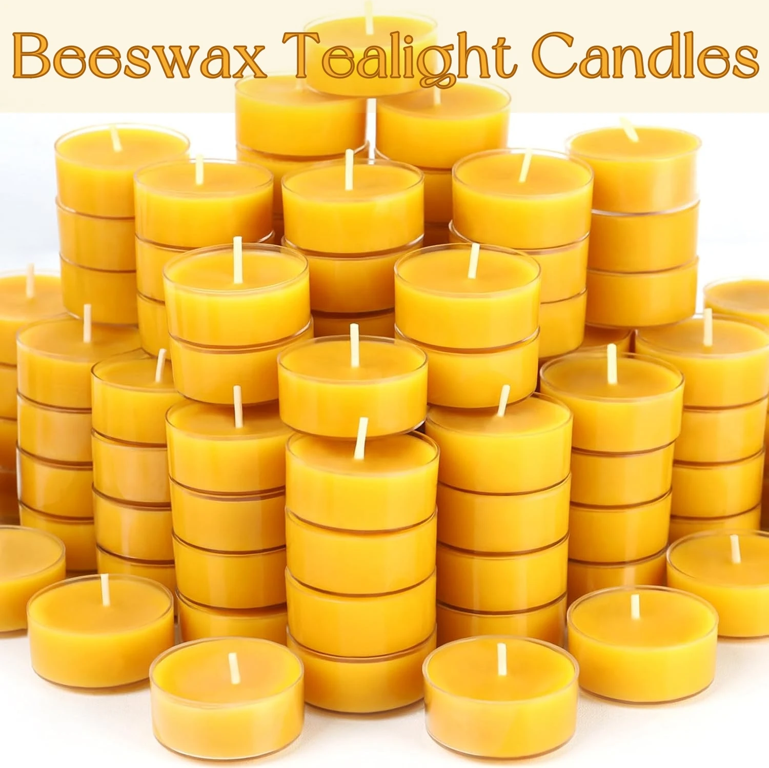 

12-36 Pieces Beeswax Tea Light Candles Handmade Smokeless Beeswax Tealight Candle Wedding Favor Candles 4 Hour Clean Burning