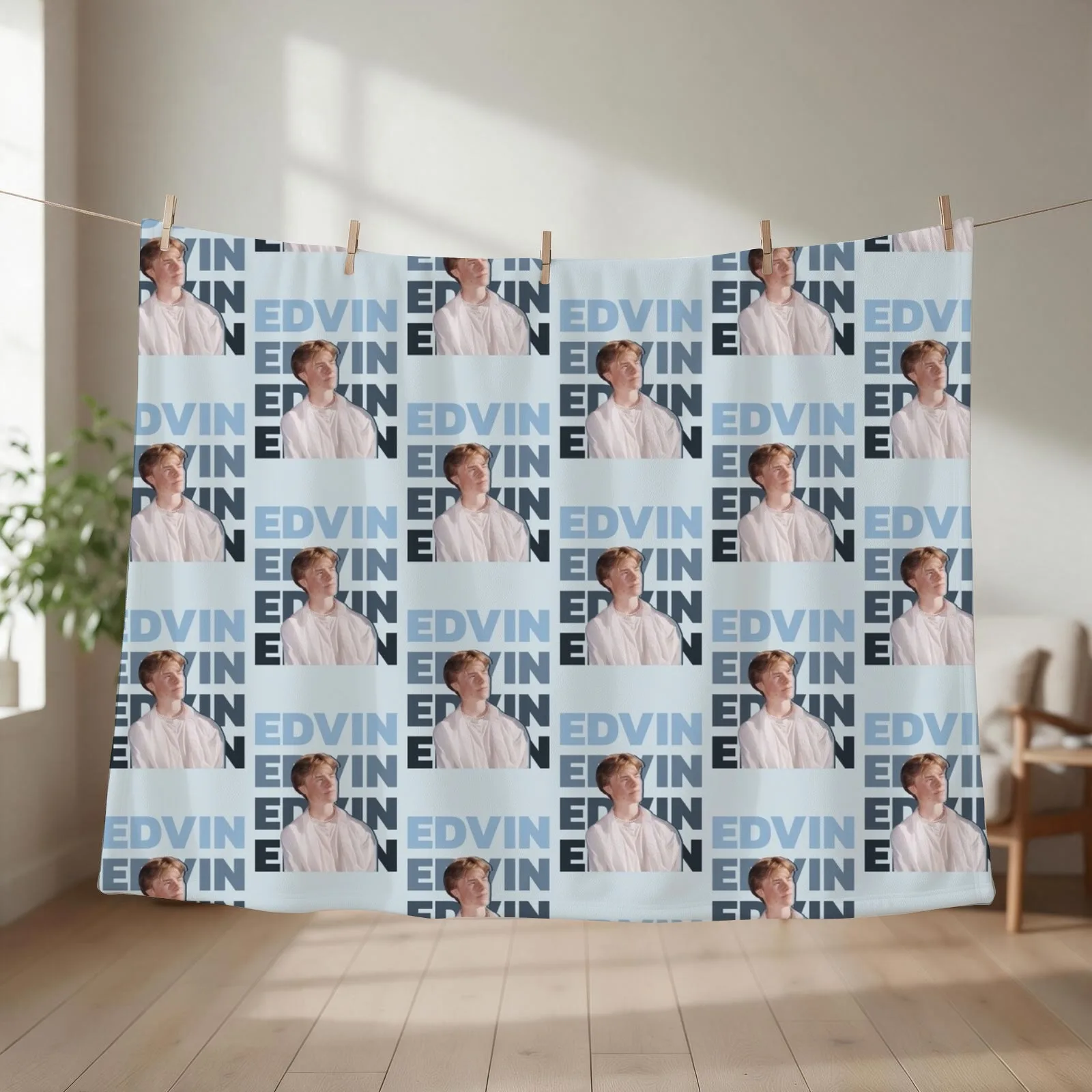 Edvin Ryding shirt ombré Throw Blanket blankets ands Decorative Sofa christmas gifts manga Blankets