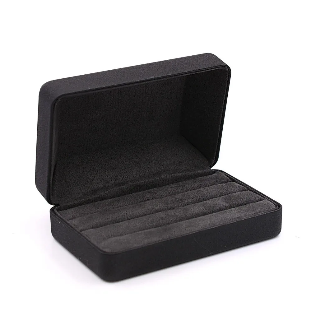

Portable Velvet Ring Organizer Box PU Leather Stackable Design Jewelry Display Case Mini Exquisite Jewelry Box Jewelry Packaging