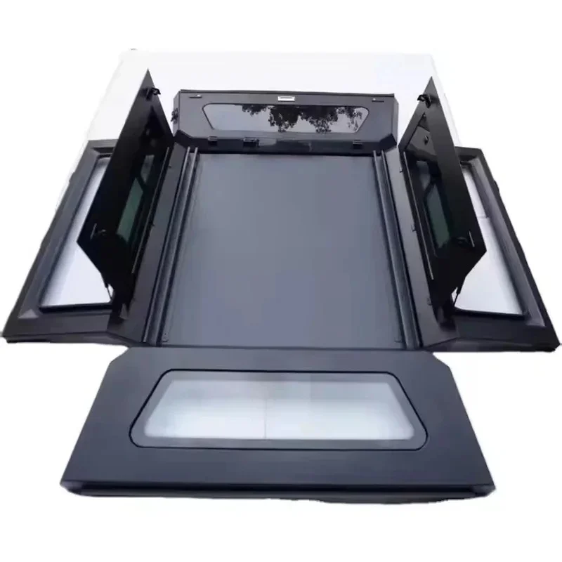 Rustproof Customized Aluminum Alloy Cap With Canopy Fit Ranger T6 Double C Pickup Truck Bed Waterproof