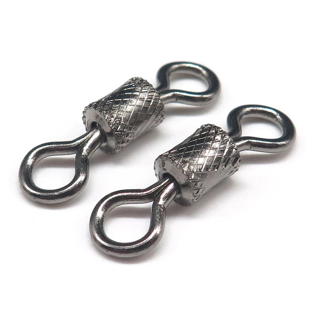

Tools Sea Fishing for Carp Solid Rings Safety Snap Ball Bearing Swivel Fishing Swivels Fishing Hook Connector Rolling Swivel