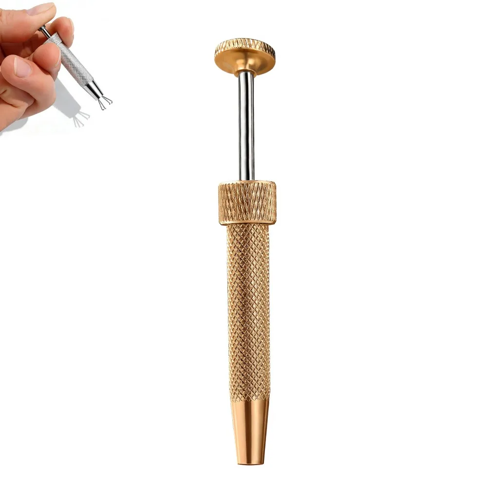 1/2pcs Stainless Steel Piercing Ball Grabbers Anti-Slip 4-Prong Multifunctional Claw Tweezers Earring Tool Professional