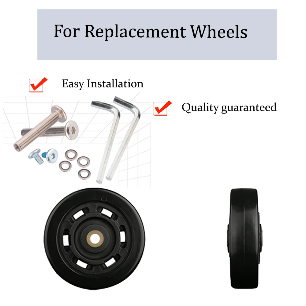 Rotation Roller AK06 Suitcase Single Wheel Wear Resistant Luggage Caster Trolley Case Replacement